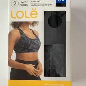 Lolë Black Sports Bra 2-Pack, BRAND NEW ..🌸